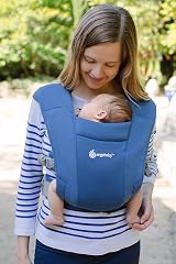 Ergobaby Embrace Baby Carrier Newborn Birth Front Inward Navy view 4