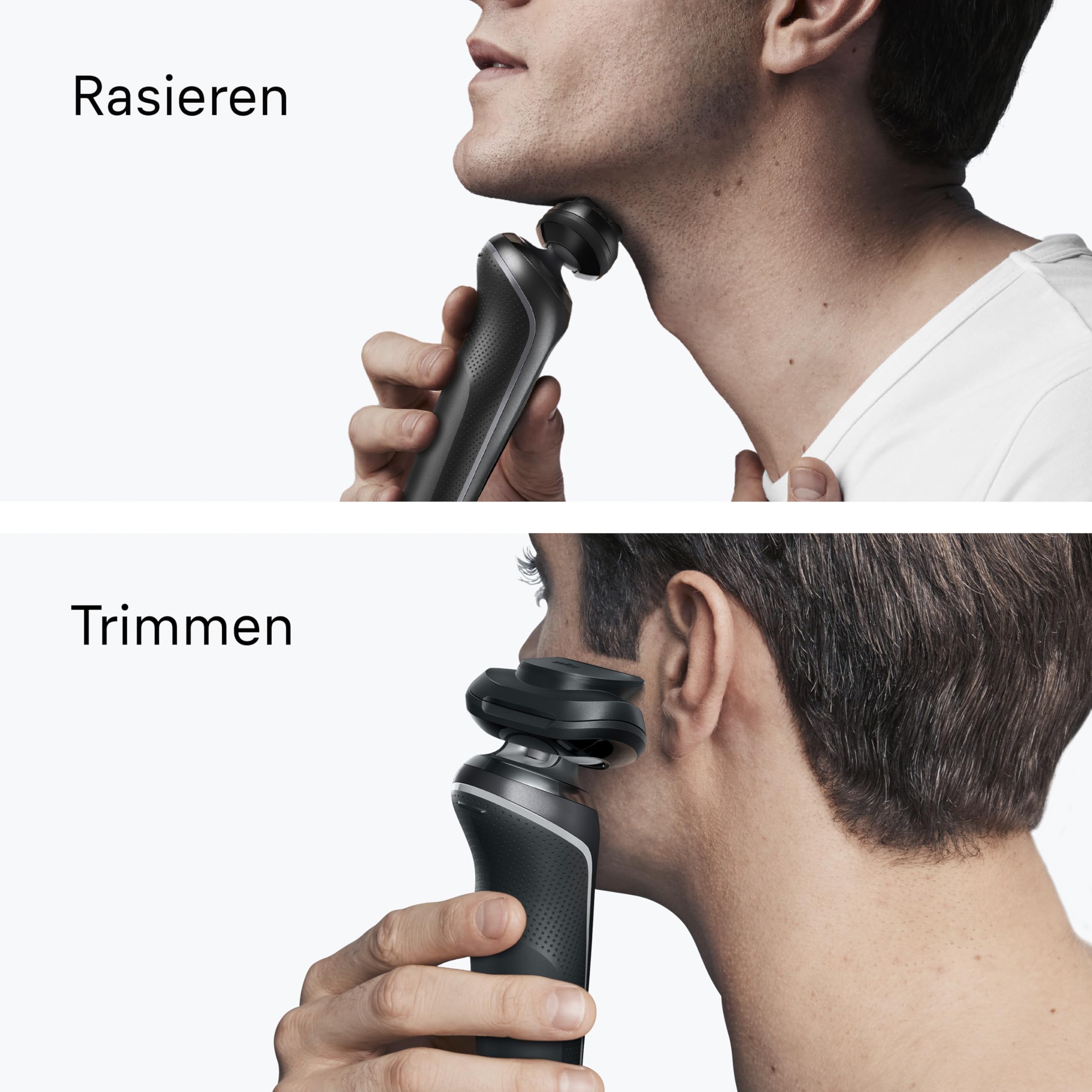 Braun Series 6 Elektrorasierer Herren, Rasierapparat mit 60 Min. Akkulaufzeit, Präzisionstrimmer-Aufsatz, Kabelloser Nass- und Trockenrasierer für Männer, Wasserdicht, 62-G1200si, Grau 5