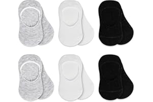 bistyle Baby No Show Socks 6 Pairs | Newborn Infant Toddlers Socks Anti-Allergic Cotton | Kids Boys Girls Low Cut Ankle Socks