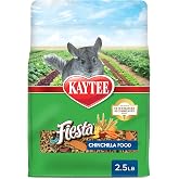 Kaytee Fiesta Chinchilla Food, Nutritious Blend, 2.5 Pounds | Beyond chinchilla hay. Complete chinchilla food blend. Fruits, vegetables, grains, not just chinchilla treats