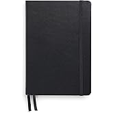 TRU RED Medium Flexible Cover Dotted Journal, Black – Softcover Dot Grid Notebook