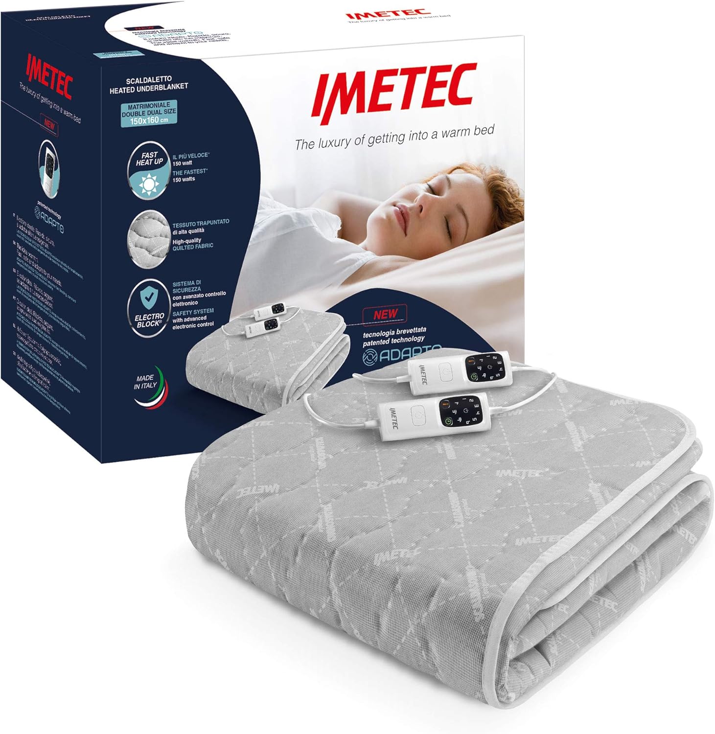 coperta riscaldata per il re del letto