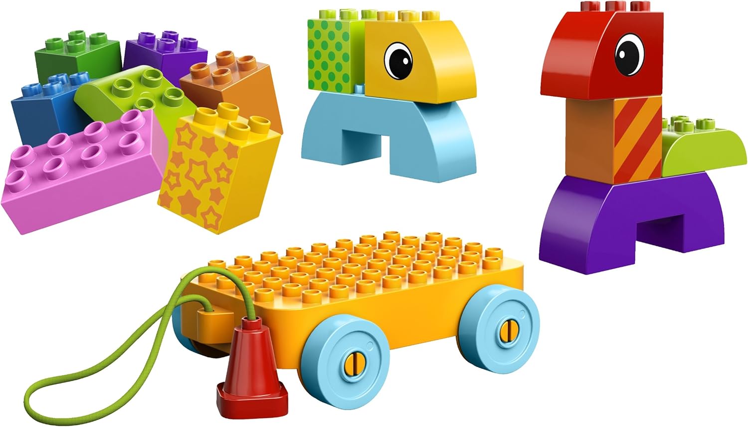 Amazon Com Lego Duplo Creative Play Toddler Build And Pull Along Toys Games