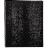 Blueline A10150BLK NotePro Notebook 11 x 8 1/2 White Paper Black Cover 75 Ruled Sheets
