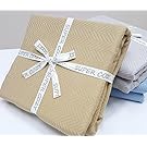 SUPER COZY 100% Bamboo Fiber Blanket. Ultra softness and smothness like silk. Drop well with heavy weight. Much better than cotton blanket. PERFECT GIFT for anyone you love and care (QUEEN, WHEAT)