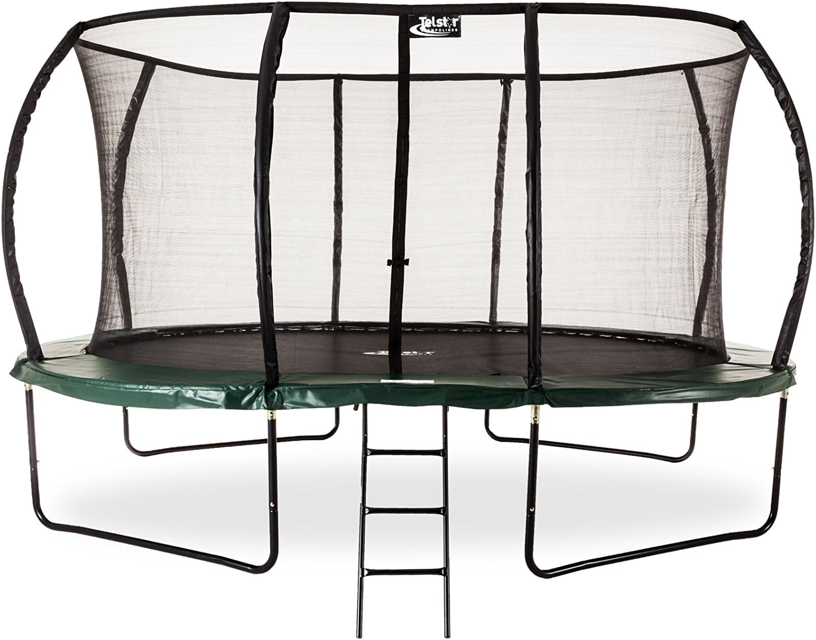 13ft x 9ft Telstar Jump Capsule DELUXE Mk II Trampoline with Stay Safe Enclosure - Cover and Ladder