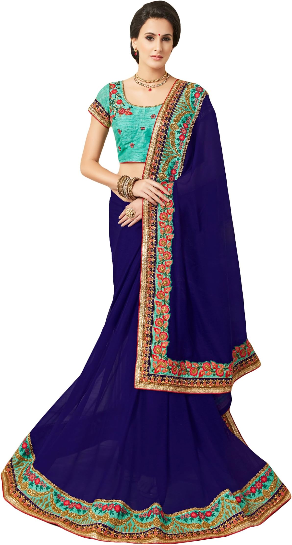 Shree Designer Sarees Women's Designer Partywear Wedding Collection Sarees