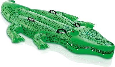 Intex Giant Gator Ride On Inflatable Alligator 198cm 109cm 25cm 3+ 40kg
