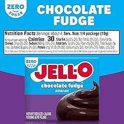 Jell-O Chocolate Fudge Zero Sugar Instant Reduced
