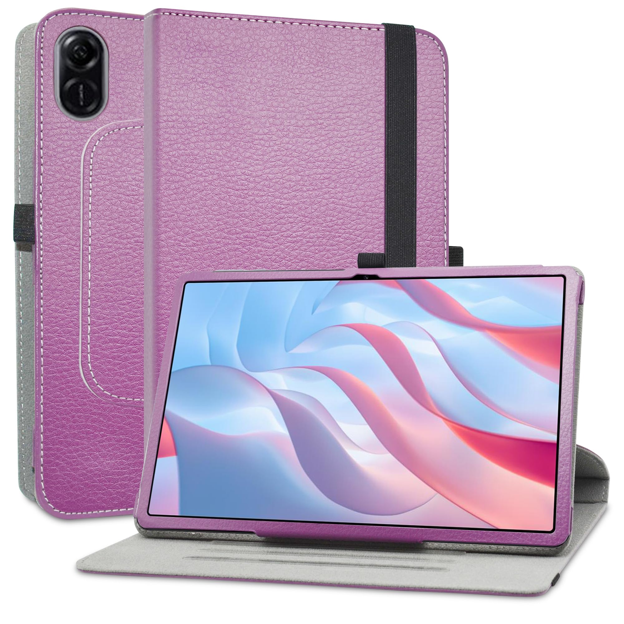 MAMA MOUTH Compatible with Honor Pad X9 Rotation Case,360 Degree Rotating With Cute Pattern Sleeve Cover for 11.5" Honor Pad X9 / Honor Pad X8 Pro,Purple