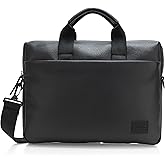 HUGO, Ethon Nylon Briefcase with Shoulder Strap, black gloss, PCE.
