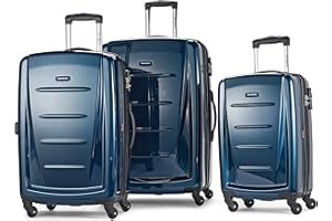 Samsonite Winfield 2 Hardside Expandable Luggage with Spinner Wheels, Deep Blue, 3-Piece Set (20/24/28)