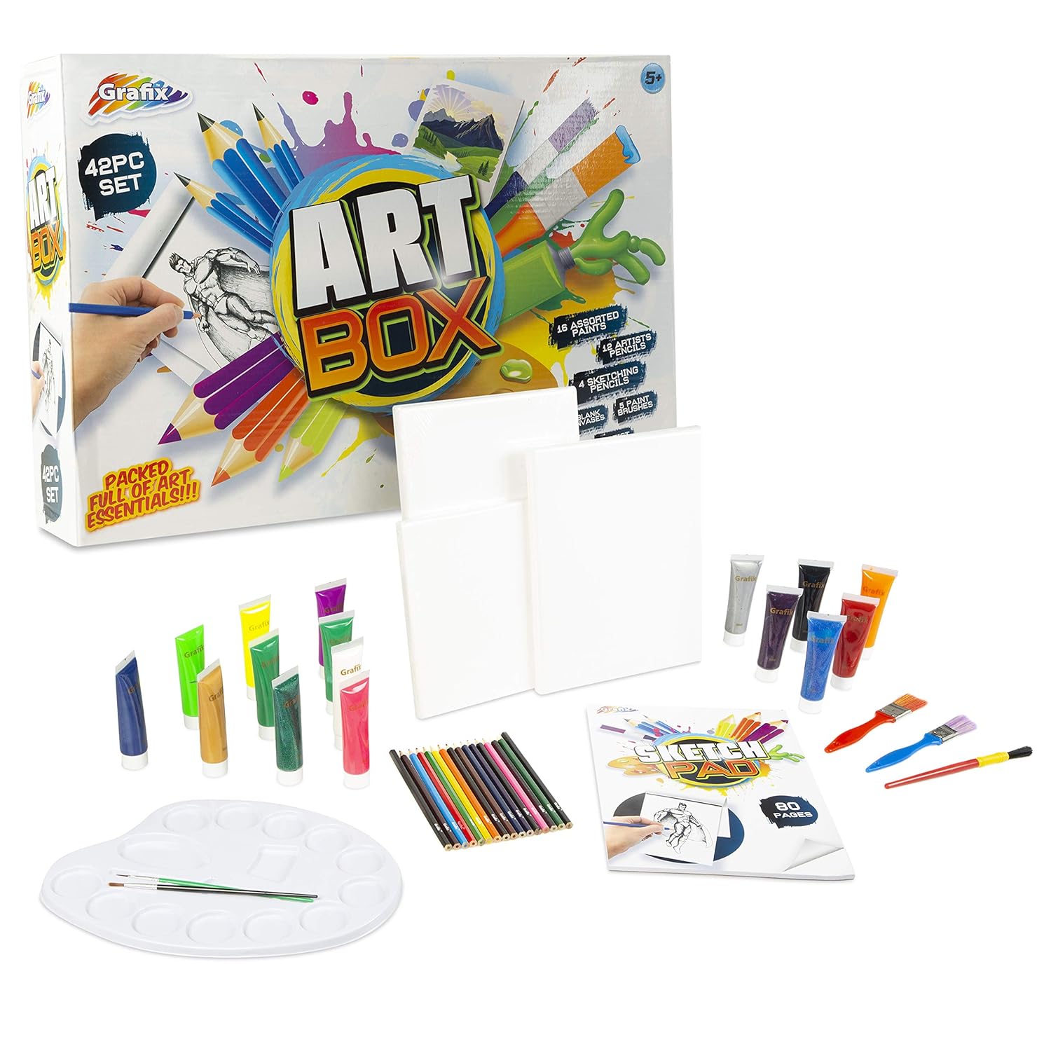 Arts supplies for Kids Grafix Art Box Contains full painting set
