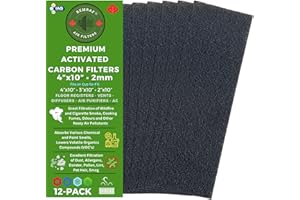 Air Vent Filters, 4"x10" Vent Filters, Activated Carbon Air Filters for Home, Floor Registers, Diffusers, Air Purifiers. Air 