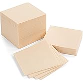 AMERICAN HOMESTEAD Ivory Cocktail Napkins - Premium 4.75"x4.75" Disposable Linen-Like Beverage Napkins - Bulk Square Party Bar Serviettes for Weddings, Parties, Events, and Everyday Use - 100 Count