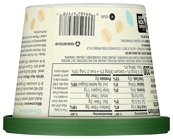 365 BY WHOLE FOODS MARKET, ORGANIC TRIPLE BERRY INSTANT OATMEAL, SINGLE SERVE, 2 OUNCE