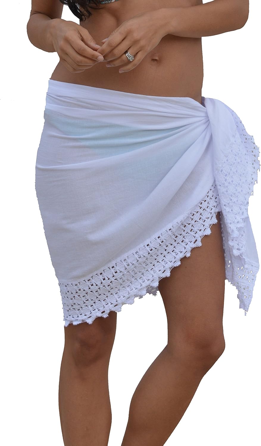 white sarong skirt