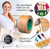 Pandabode Kraft Paper Packing Tape 48mm x 50m Brown Eco Friendly 1/3/6/12 Pack view 2