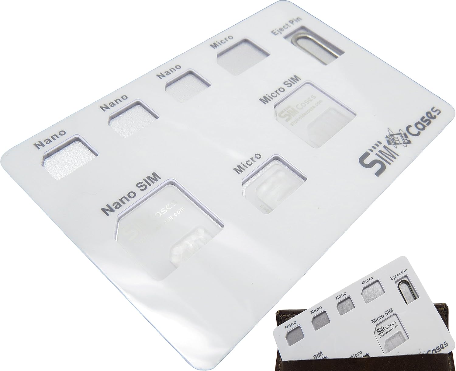 Amazon Com Nano Sim Card Holder Case With Sim Card Adapter Set