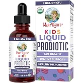 MARYRUTH'S USDA Organic Kids Liquid Probiotic, Very Berry, 2 oz | Gut Health, Probiotics for Digestive Health, Immune Support Supplement, Kids Probiotic With 2 Billion CFU, Vegan, Non-GMO