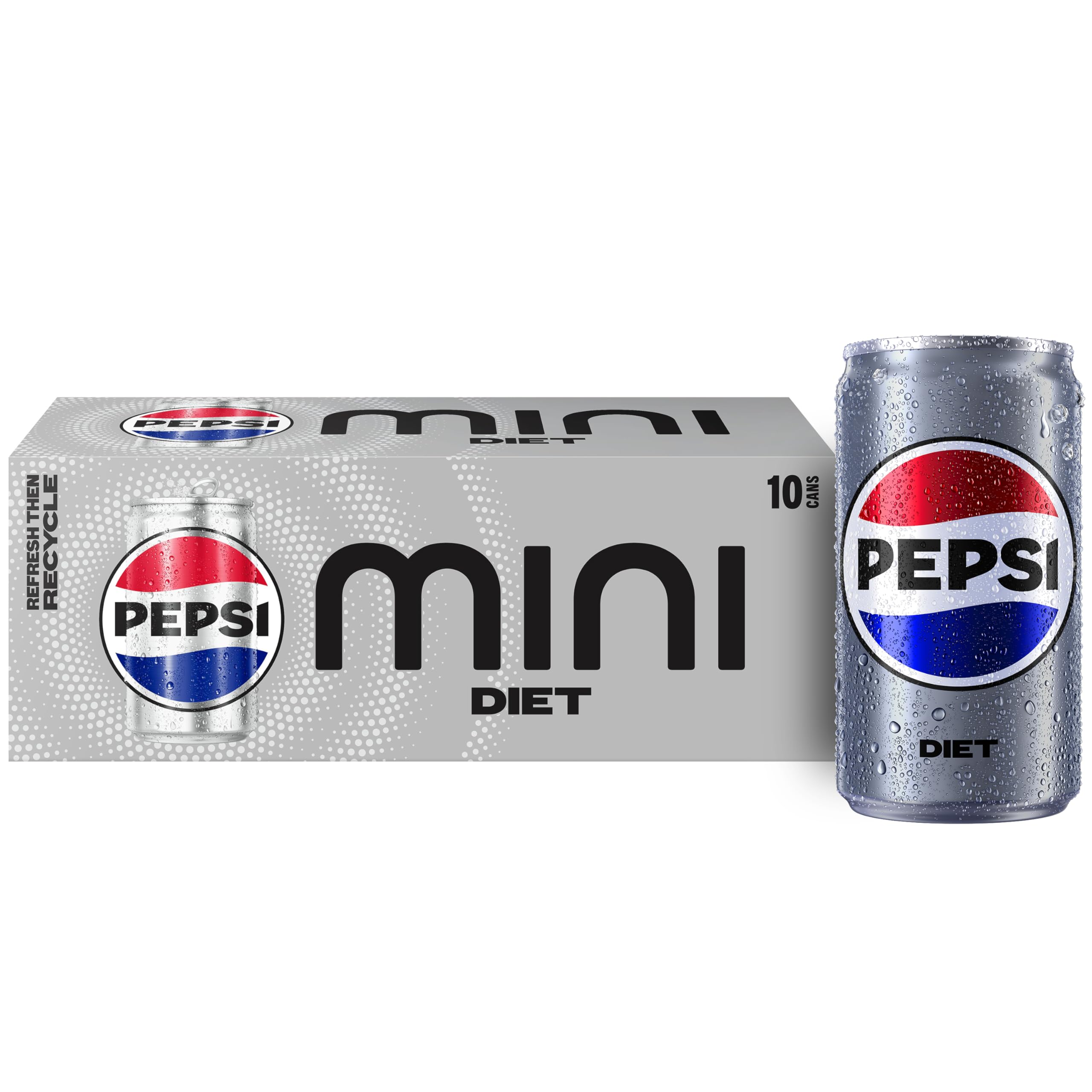 Photo 1 of ++2 PACK++Diet Pepsi Soda, 7.5 Ounce Mini Cans, 20 Pack