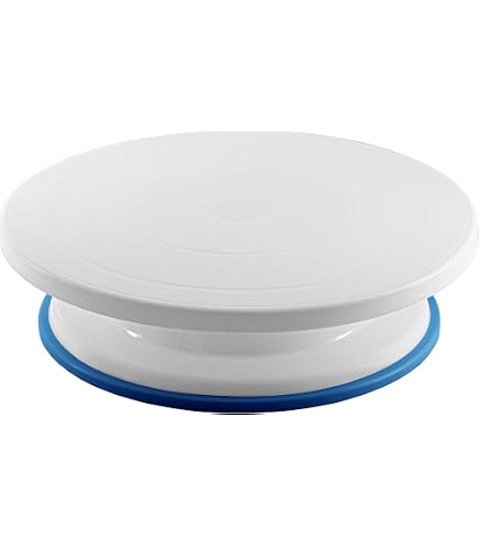 Support Rond à Gâteau PME - 35 Cm, Argent, Pour Pâtisserie Et Décoration