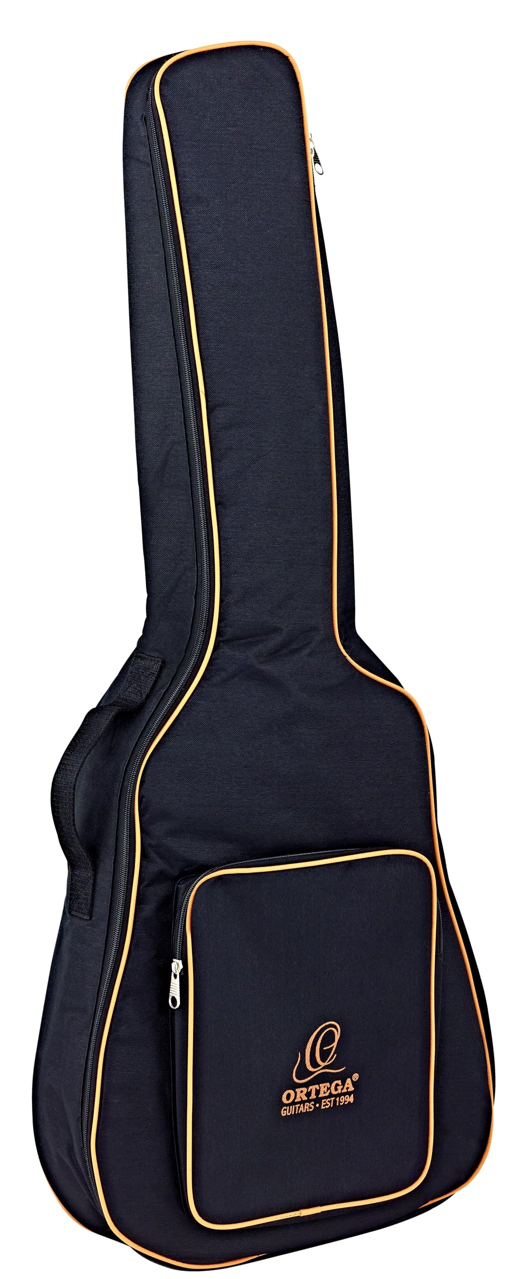 Ortega Guitars Economy Series Bag - 1/2 Classical Guitar Bag - Height 96 cm - Width 35 cm - With Shoulder Straps - Nylon, Black (OGBSTD-12)