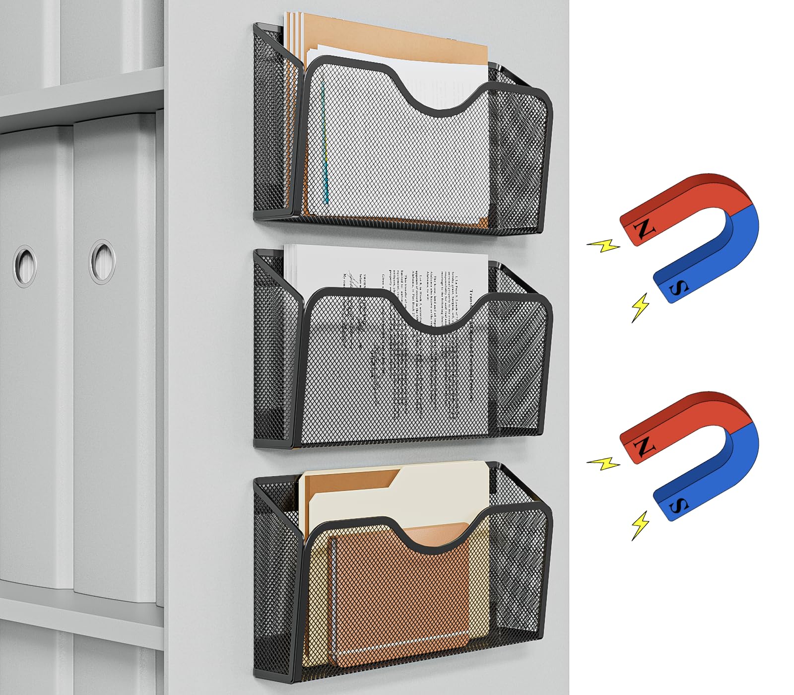 JANE EYRE Magnetic File Holder - 3PCS File Paper