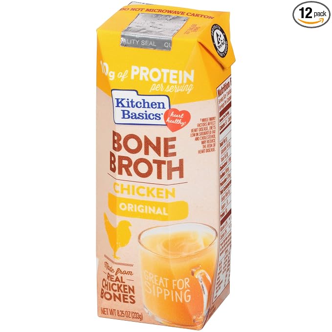 Kitchen Basics Original Chicken Bone Broth 825 Oz Pack Of 12