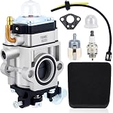 Harbot E43 Carburetor for Earthquake 43CC Auger MC43 Tiller Replace 300486 | Fits MC43E MC43ECE MC43RCE E43WC Tiller/Cultivator, WE43 WE43E WE43CE Edger,Replace 531004445 WYK-74-1