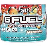 G Fuel Mango Lemonade Supreme Hydration, Electrolyte Powder Mix for Energy & Focus, Sugar and Caffeine Free Supplement with Essential Vitamins & Minerals, Mango Lemonade Flavor, 3.4 oz - 30 Servings