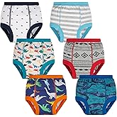 BIG ELEPHANT 6-Pack Potty Training Pants – 100% Cotton Absorbent Toddler Underwear for Boys and Girls (12M-10Y)