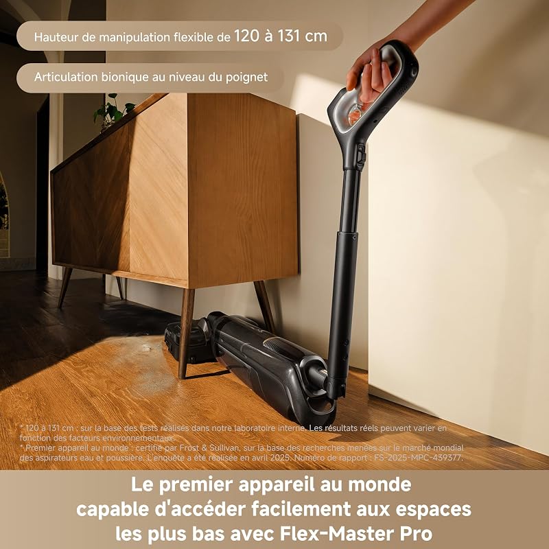 M50 Ultra, Aspirateur Laveur sans Fil avec Lavage à l'eau Chaude