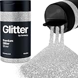 Hemway Silver Glitter Shaker 130g Ultrafine 1/128in Metallic Flake