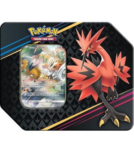 Amazon.com: Pokemon TCG: SAS12.5 Crown Zenith Galarian Moltres Tin