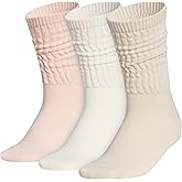 adidas womens Athletic Scrunch Crew Sock (3 Pairs) Loose Slouchy Fit