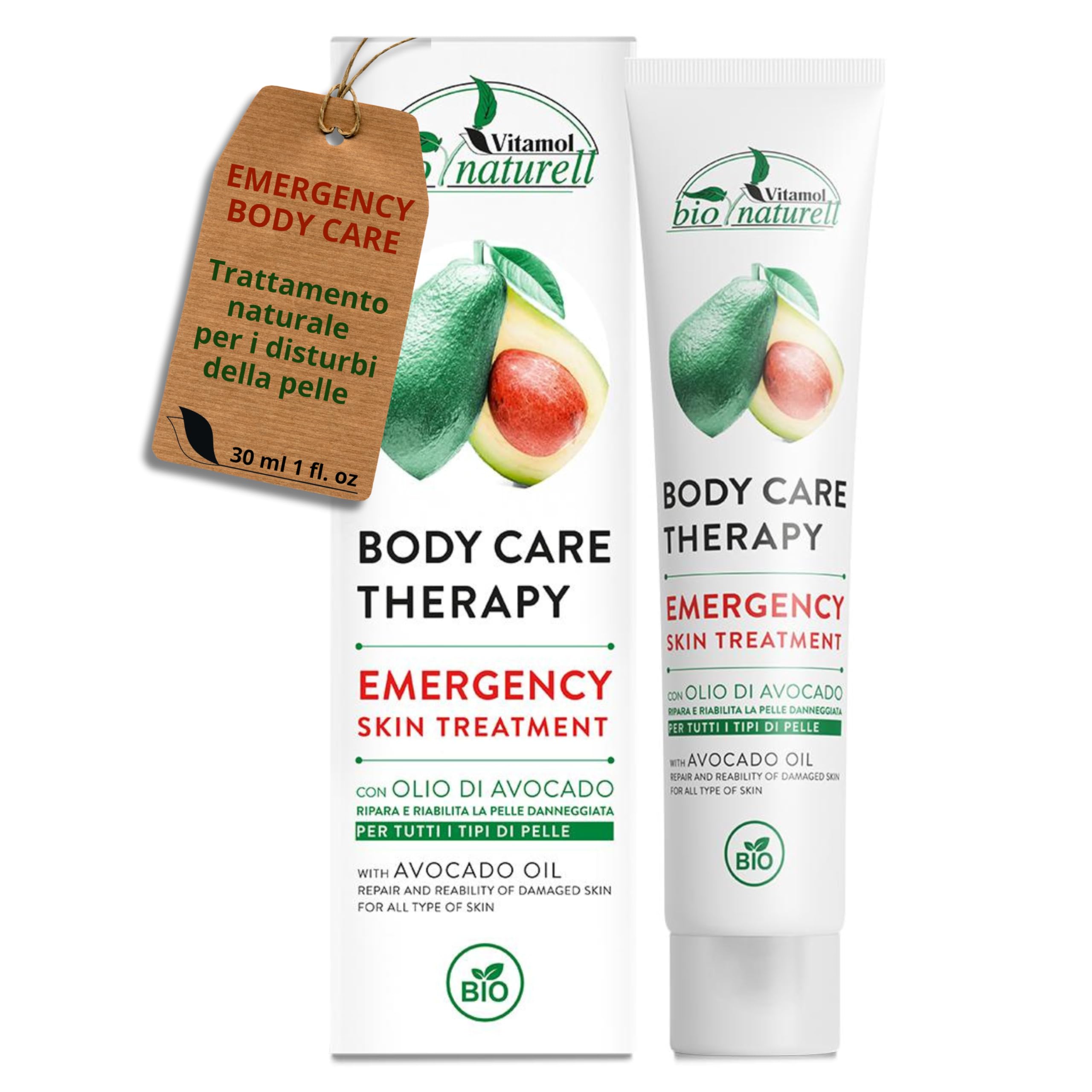 BODY CARE THERAPY EMERGENCY SKIN TREATMENT Cosmetic adjuvant for the treatment of skin disorders in adults and children