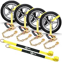 Aazon.co: Trekassy Car Tie Down Straps For Trailers With Flat Hooks