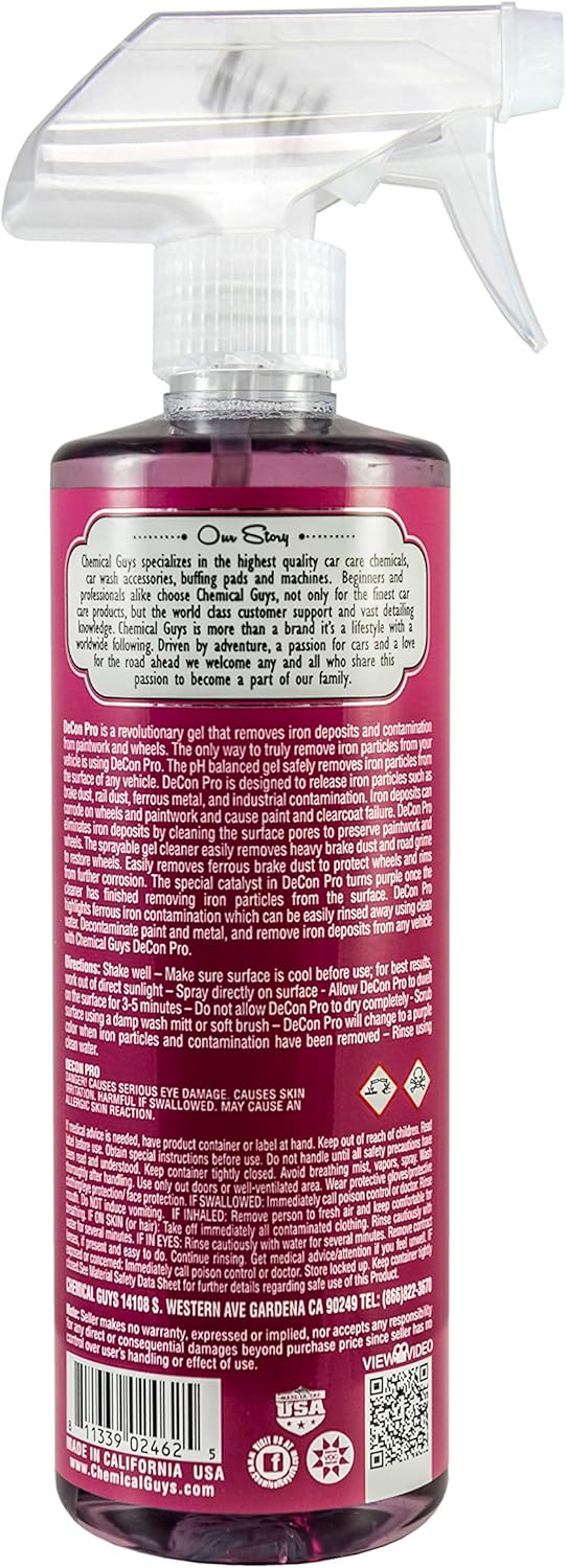 Chemical Guys SPI21516 Decon Pro Iron Remover and Wheel Cleaner, 16 fl. oz.: Automotive