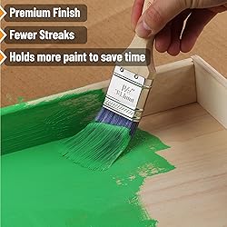Bates Angle Paint Brushes, 1-Inch, 6 Pack - Treated