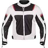 WICKED STOCK Mesh Motorcycle Jacket Men - CE Level 2 Enduro Biker Jacket Motorcycle Armor - Reflective Mens Motorcycle Jacket