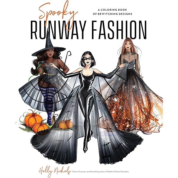 Modern Fashion Illustration: The Coloring Book: 40+ High Fashion