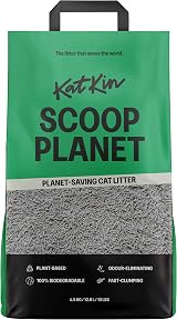 KatKin Scoop Planet Litter 1x4.5kg Plant Based Biodegradable Clumping view 2