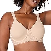 Bali Womens Minimizer Bra, Breathe Underwire S for Women, Full Coverage for Large Bust, Most Comfortable