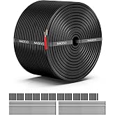 NAOEVO 16 Gauge Wire 2 Conductor, 16 Gauge Automotive Wire 12V Cable, 50FT | Tinned Copper 16 AWG Wire, 16/2 Low Voltage Cable, Flexible Stranded Electrical Wire for Automotive, Marine, Speaker, Lights