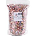 RAINBOW SPRINKLES 6lbs; Dairy Free, Gluten-free, Egg Free, Vegan, Nuts Free, Kosher, Sprinkle Medley Mix, For Baking, Decorating, Cookies, Cupcakes, Cakes, Topping, Jimmies, Sugar Shapes, Large Pouch, 6 LBS, CRUNCHY!