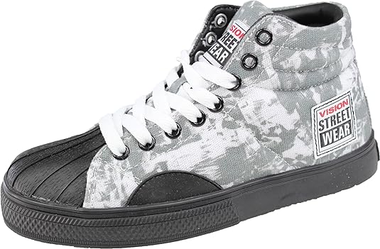 ヴィジョンストリートウェア Mcr 371 メンズ レディース ハイカット スニーカー 25 0cm Wht Panintry Vision Street Wear ヴィジョンストリートウェア スニーカー Amazon