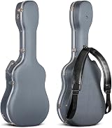 CAHAYA 41 Inch Acoustic Guitar Case ABS Waterproof Hard Case Navy view 1