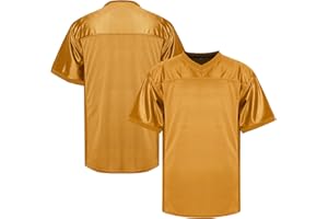 TKJPYWYH Blank Football Jersey,Men's Practice Jersey Football Athletic Shirt,Hip Hop Sports Blank T-Shirt S-3XL