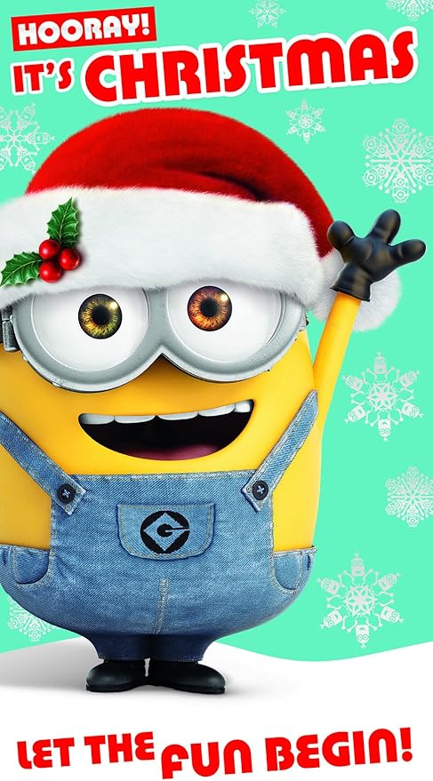 Auguri Di Natale Minions.Biglietto Generico Per Gli Auguri Di Natale Cattivissimo Me Dmx23 Amazon It Cancelleria E Prodotti Per Ufficio
